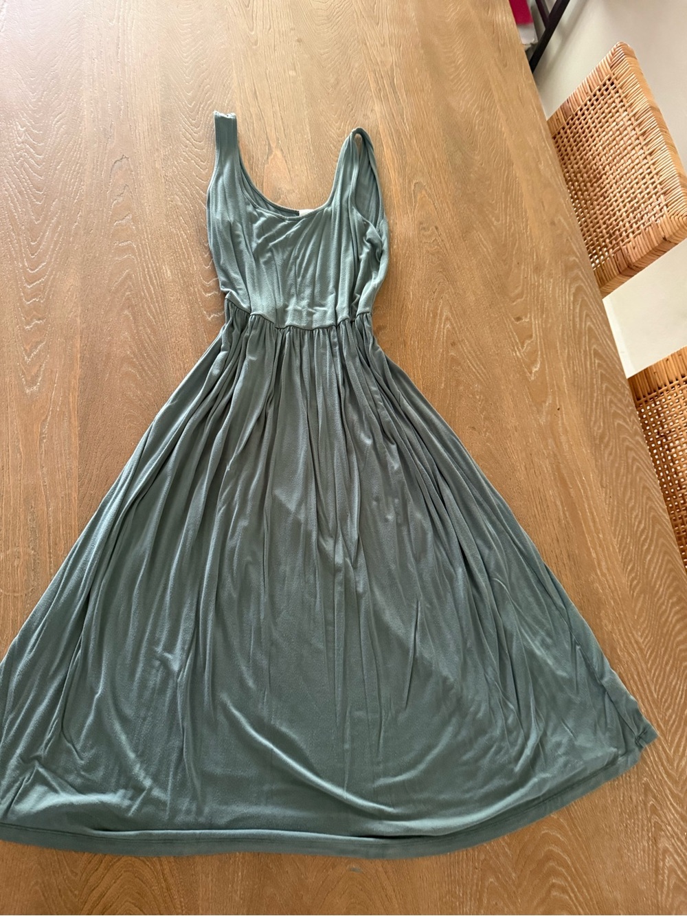 GAP Sage Green Sleeveless Maxi Dress